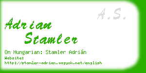 adrian stamler business card